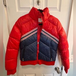 Tommy Hilfiger Red and Navy Bomber Jacket